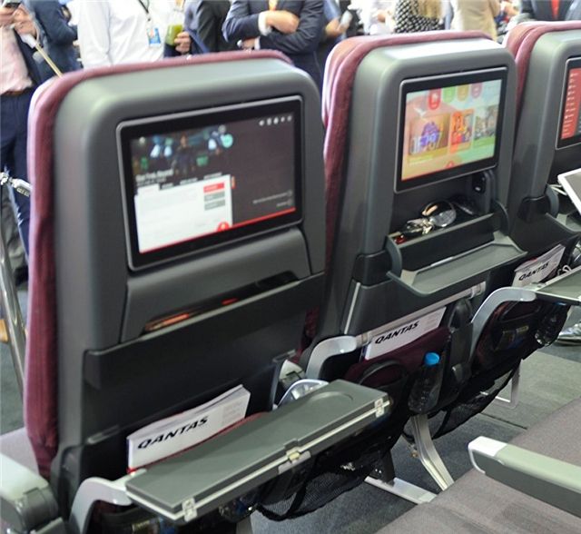 澳航波音787飛機經(jīng)濟艙座椅 澳航波音787飛機經(jīng)濟艙座椅